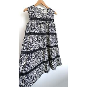 SEA NEW YORK Tiered Animal Print Silk Lace Shift Mini Dress Shopbop 0 XS S $360